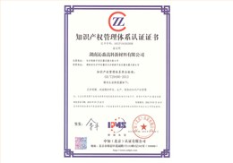 Intellectual Property Management System Certification Certificate